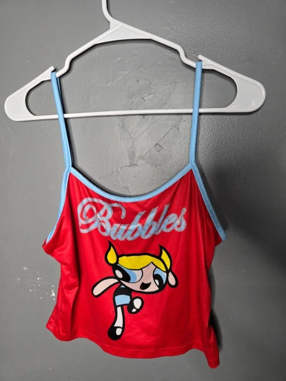 The Powerpuff Girls Red Bubbles Tank Top Y2K 2000s Medium - Picture 10 of 10